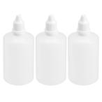 uxcell пластик doropa- бутылка пластик пастеровская пипетка бутылка 100ml 3.4 унция наклейка жидкость бутылка 3 штук входит 
