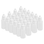 uxcell пластик doropa- бутылка 15ml 0.5 унция наклейка жидкость бутылка половина прозрачный белый пластик 30 штук входит 
