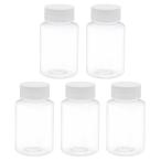 uxcell пластик labo для бутылка широкий . контейнер прозрачный бутылка 3.4 oz прозрачный белый 5 штук входит 