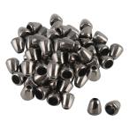 Yahoo! Yahoo!ショッピング(ヤフー ショッピング)uxcell プラスチックベルエンドストッパー コードロープエンドロック ネックストラップ バックパック用巾着アクセサリー メタルブラック 40個入り