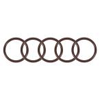 uxcell фтор резиновый уплотнительное кольцо 26 mm наружный диаметр 21 mm внутренний диаметр 2.5 mm ширина FKM наклейка прокладка Brown 5 шт 