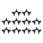 uxcelllabo joint зажим пластик 14/20 кроме того, 14/35 стекло конус joint для labo коннектор черный 10 шт 