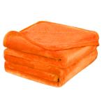 uxcell フランネルフリースブランケット ソリッドマイクロファイバープラッシュソファソファカバー ベッド用 ツインXL 65インチx 90インチ