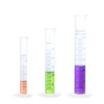 uxcell пластик мерный цилиндр 10ml 25ml 50ml мерный цилиндр двусторонний метров закон прозрачный шестиугольник основа 3.1 комплект 