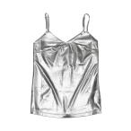 uxcell Allegra K メタリック キャミソー