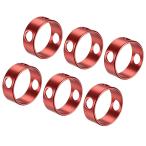 uxcell кольцо трос натяжитель aluminium 8 mm 3 отверстие палатка трос регулировщик уличный кемпинг красный 6 штук входит 