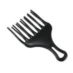 uxcell VOCOSTE アフロヘアピックコーム ラージヘアフォークコーム 理髪スタイリングツール カーリーヘア用 プラスチック ブラック