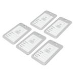 uxcell ID значок держатель 11cm x 7cm длина название модели .ABS скользящий покрытие водонепроницаемый серый 5 листов ввод 