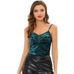 uxcell Allegra K майка bell спальное место топ безрукавка автомобиль - кольцо Club одежда женский голубой зеленый S