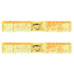 uxcell Allegra K эластичность ремень обтягивающий талия ремень украшен блестками платье для 2 шт женский желтый 64 cm