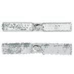 uxcell Allegra K.. ремень платье ремень g Ritter стрейч украшен блестками женский серебряный боковой нижний рамный брус балка 64 cm