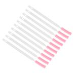 uxcell PATIKIL 使い捨て隙間ブラシ 掃除ブラシ 隙間汚れ用ブラシ 10本 フランネルスクラブ 小穴ギャップコーナー掃除ツール ピンク