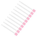 uxcell PATIKIL 使い捨て隙間ブラシ 掃除ブラシ 隙間汚れ用ブラシ 10本 フランネルスクラブ 小穴ギャップコーナー掃除ツール ピンク