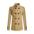 uxcell Lars Amadeus бушлат тренчкот winter воротник-стойка двойной breast nochilaperu мужской хаки S
