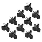 PATIKIL ボンネットキャップ 釣りフックプロテクター トレブルフックカバー 100個 標準フック6# 7# 8#適用 9x3.8x12mm