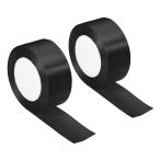 PATIKIL ширина 38mm 22m атлас лента 2 шт двусторонний solid craft roll party Home DIY упаковка оборудование орнамент для черный 