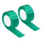 PATIKIL ширина 38mm 22m атлас лента 2 шт двусторонний solid craft roll party Home DIY упаковка оборудование орнамент для Cyan 