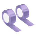 PATIKIL ширина 38mm 22m атлас лента 2 шт двусторонний solid craft roll party Home DIY упаковка оборудование орнамент для light purple 