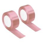 PATIKIL ширина 38mm 22m атлас лента 2 шт двусторонний solid craft roll party Home DIY упаковка оборудование орнамент для яркий розовый 