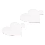 uxcell PATIKIL краска tray Palette 2 шт акрил краска Palette Heart type акварель гуашь DIY искусство craft картина для прозрачный 