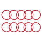 PATIKIL 10 M бадминтон ракетка -тактный кольцо 10 шт долговечность нейлон ракетка замена линия s красный тросик высота .. красный 