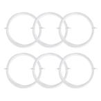 PATIKIL 10 M бадминтон ракетка -тактный кольцо 6 шт долговечность нейлон ракетка замена линия s красный тросик высота .. белый 