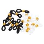 uxcell PATIKIL очки цепь коннектор держатель 20 шт регулировка возможность предотвращение скольжения si Ricoh n резина солнцезащитные очки для серебряный цветный 