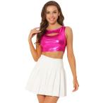 uxcell Allegra K майка черный p верх глянец безрукавка Halloween костюм party женский f.- автомобиль розовый M