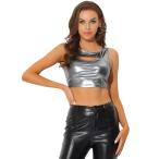 uxcell Allegra K майка черный p верх глянец безрукавка Halloween костюм party женский серый M