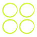 PATIKIL 10.3m бадминтон ракетка -тактный кольцо 4 шт долговечность нейлон ракетка -тактный кольцо. замена s Red Line тросик флуоресценция желтый 