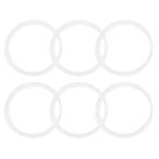 PATIKIL 10.3m бадминтон ракетка -тактный кольцо 6 шт долговечность нейлон ракетка -тактный кольцо. замена s Red Line тросик белый 