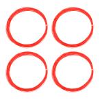 PATIKIL 10.3m бадминтон ракетка -тактный кольцо 4 шт долговечность нейлон ракетка -тактный кольцо. замена s Red Line тросик orange красный 