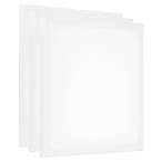 uxcell PATIKIL картина парусина panel 3 шт 30x30cm прямоугольный дерево рама масло темпе la. для белый 