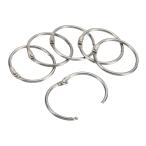 uxcell PATIKIL 45mm наружный диаметр 39mm внутренний диаметр 12 шт жнец - кольцо нержавеющая сталь сталь книга@DIY серебряный 