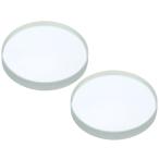 PATIKIL 100 mm подпалина пункт растояние обе вмятина линзы 2 шт диаметр 40 mm высота 6 mm стекло оптика полировка раунд край линзы физика эксперимент для прозрачный 