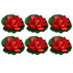 uxcell VOCOSTE человеческий труд плавающий Lotus цветок человеческий труд Lotus цветок сад фунт бассейн оборудование орнамент для красный 18 cm 6 шт 