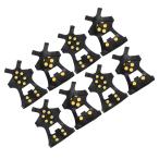 PATIKIL 9.4" лёд страховочный клинок 4 пара предотвращение скольжения snow traction страховочный клинок 10шт.@ steel stud имеется обувь . ботинки для универсальный kli