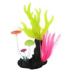 uxcell VOCOSTE аквариум. грибы коралл флуоресценция плавающий водный человеческий труд растения soft силикон светится аквариум. оборудование орнамент для многоцветный 