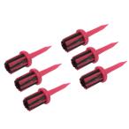 uxcell PATIKIL Golf чай щетка верх 62mm 6 шт поломка нет пластиковый Golf чай низкий трение сопротивление мужчина . женщина предназначенный красный 