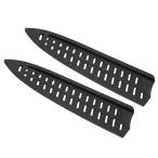 uxcell PATIKIL лезвие . защита нож край защита нож ножны кухня аксессуары 200mm кок нож для PP черный 2 штук входит 