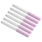 uxcell PATIKIL 41mm длина шлифовка Stone файл 6 шт цепная пила полировка камень керамика bit шлифовка инструмент цепная пила металл розовый 