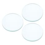 PATIKIL 2"(50mm) подпалина пункт растояние 2 -слойный выпуклость линзы 3 шт. комплект 30mm диаметр 5mm высота физика эксперимент для стекло оптика полировка осуществлен круг . край линзы kli