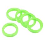uxcell PATIKIL ключ колпак покрытие кольцо 10 шт 30mm ключ идентификация . покрытие кодирование бирка маркер (габарит) половина иен силикон рукав зеленый 