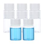 PATIKIL 8 шт 20ml.. бутылка PET маленький . круг бутылка винт колпак имеется labo для вода .. жидкий . body образец сохранение наклейка половина прозрачный белый 