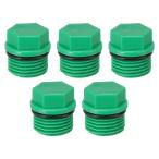 PATIKIL G1/2" вне шестиугольник женский s красный PPR труба фитинг наконечник коннектор штекер 5 шт. комплект сад для разбрызгивание воды камера утечка 