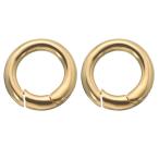 PATIKIL 3/8" зажим уплотнительное кольцо 2 штук входит solid латунь производства цепочка для ключей выключатель кольцо для ключей пряжка springs торцевая дверь кольцо работа с кожей состояние 