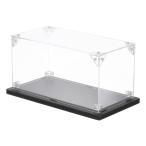 uxcell アクリルディスプレイケース 10x20x10cm クリアディスプレイボックス 組み立て式防塵ディスプレイボックス