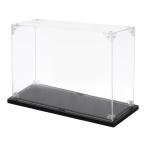 uxcell アクリルディスプレイケース 10x20x20cm クリアディスプレイボックス 組み立て式防塵ディスプレイボックス