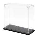 uxcell アクリルディスプレイケース 10x20x25cm クリアディスプレイボックス 組み立て式防塵ディスプレイボックス