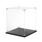 uxcell アクリルディスプレイケース 20x25x15cm クリアディスプレイボックス 組み立て式防塵ディスプレイボックス